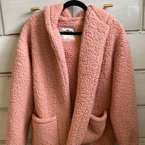 Pink fluffy jacket